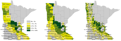 Fall 2019 cover crop emergence by county, major watershed, and sub-watershed.